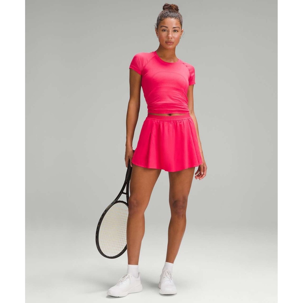 $88 Lululemon Narrow Waistband Tennis SkirtCherry Mist Size 0 EUC